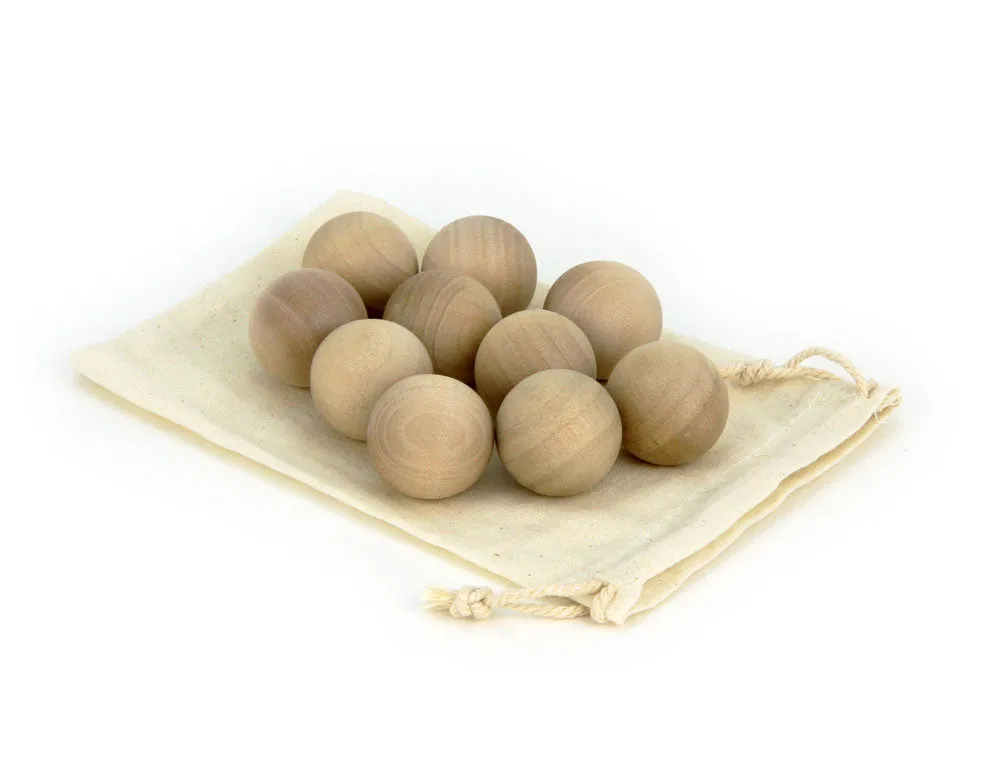 10 pc. 1" Wood Balls   Bag