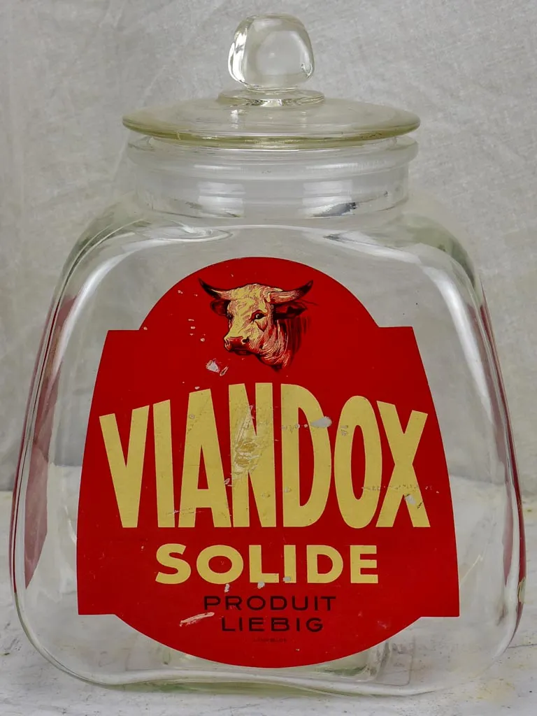 1940's Viandox jar - French stock bouillon cubes