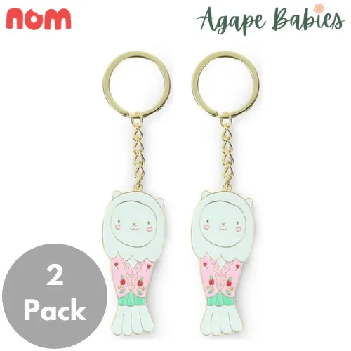 [2 Pack] Nom Merlion Outfit Keychain - 2 Designs