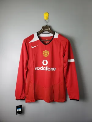 2005 retro M-U home long sleeve