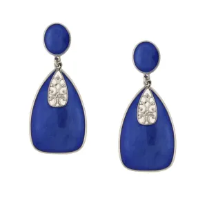 2028 Jewelry Filigree Enamel Statement Drop Earrings