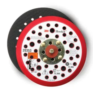 3M™ Hookit Low Profile Disc Pads, 5 in Dia, Coarse, Black/Red, 051141-20352