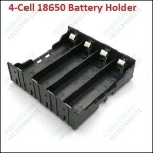 4 Cell Lithium Ion 3.7v 18650 Battery Holder Case Box