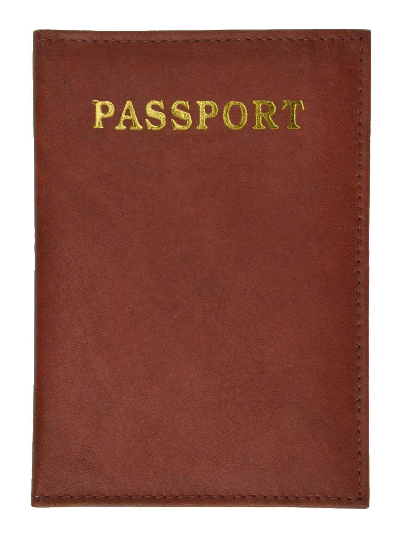 601CF IMPRINT/Leather Passport wallet with Card holder