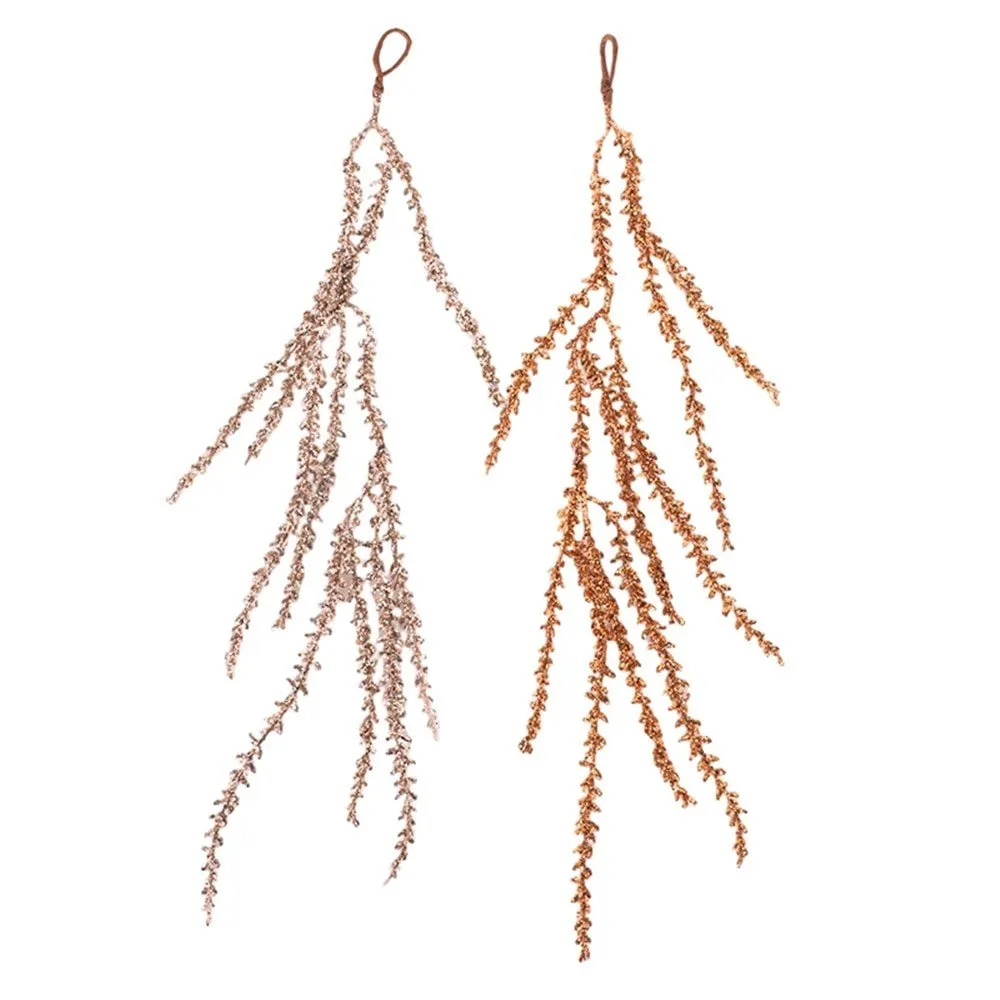 60cm Champagne & Copper Glitter Drop Tree Ornament