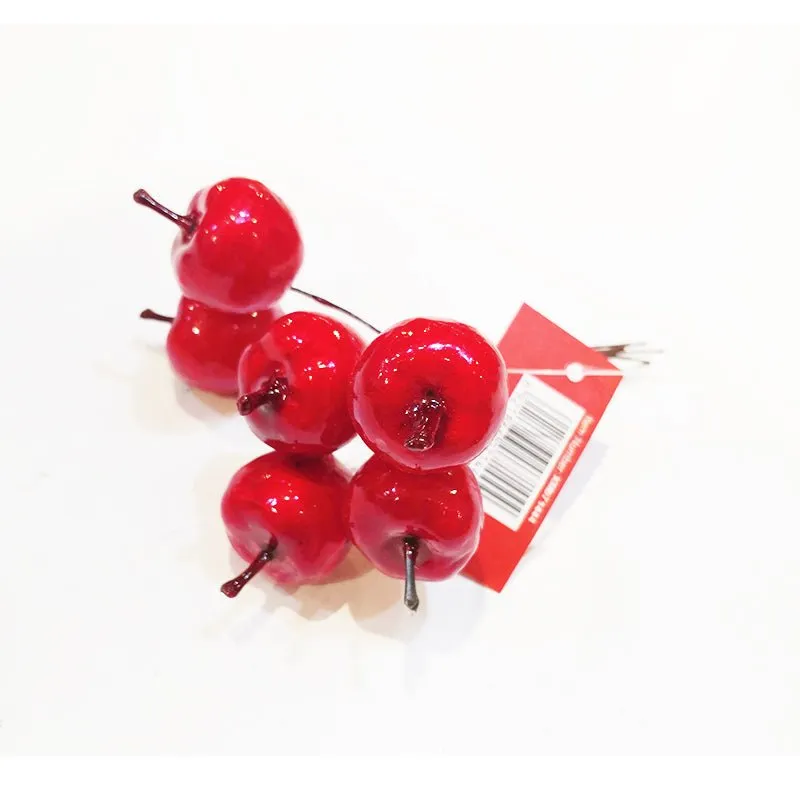 6pc Christmas Mini Apple Decoration