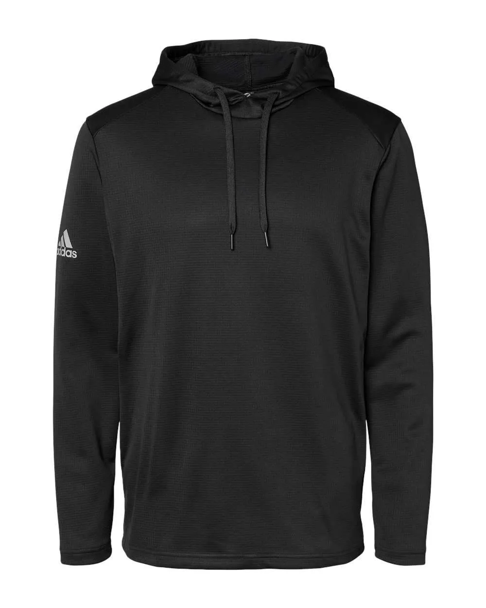 adidas - Men's Textured Mixed Media Hooded Sweatshirt