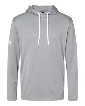 adidas - Men's Textured Mixed Media Hooded Sweatshirt