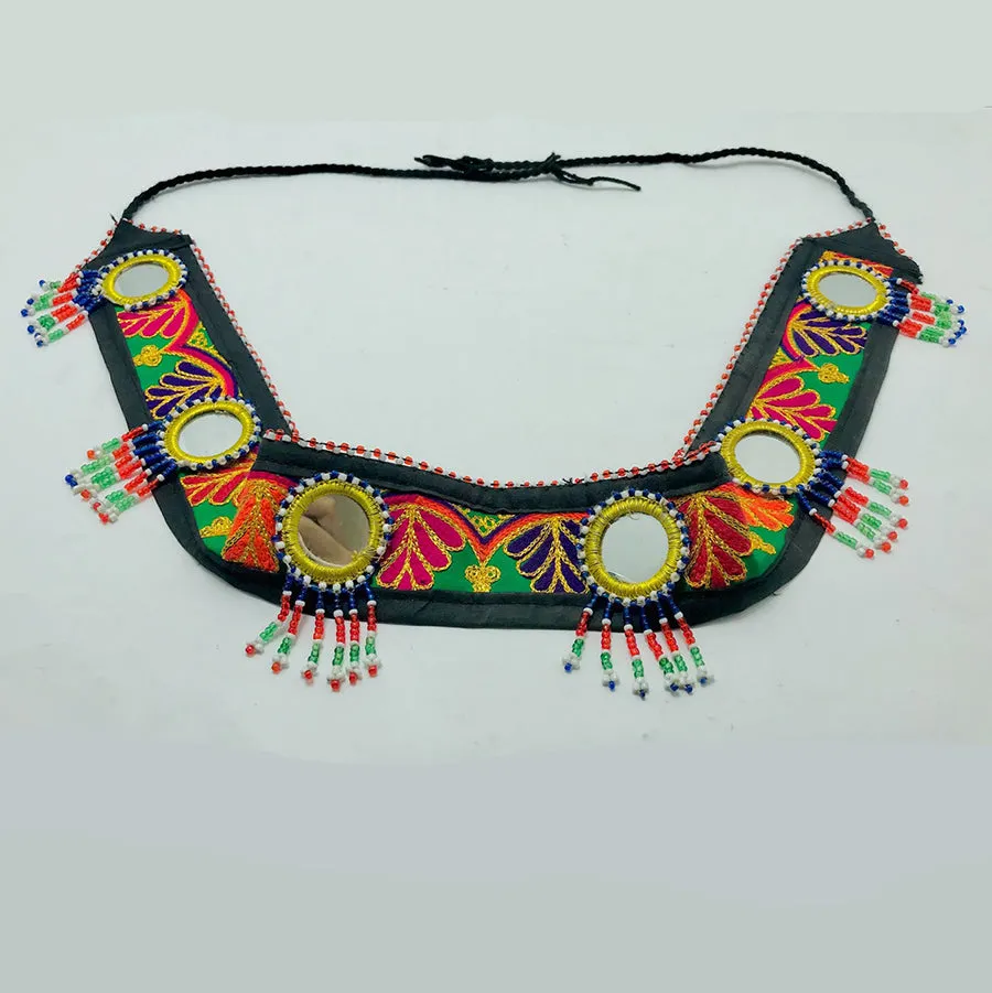 Afghan Handmade Embroidered Work Belt, Mirrors Beads