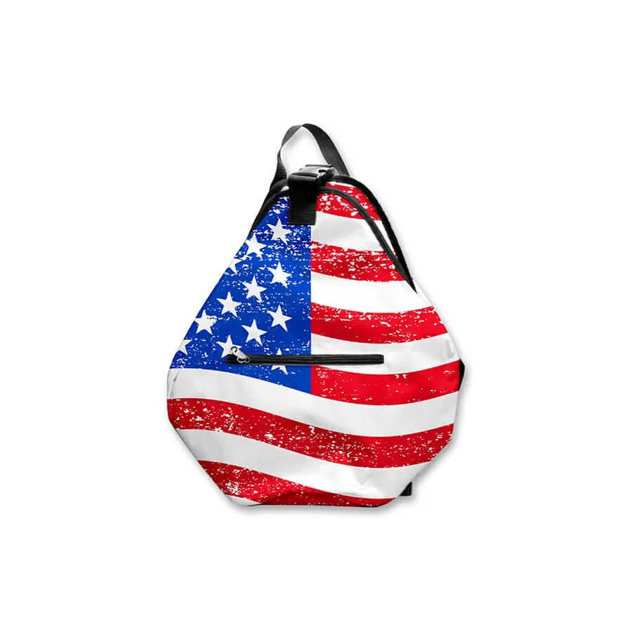 American Flag Nylon Cooler Backpack