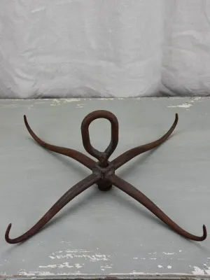 Antique French butcher's hook for sausage display