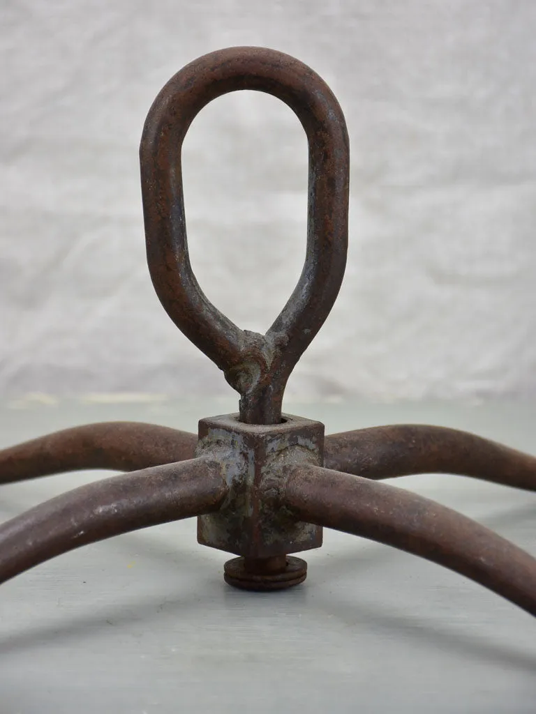 Antique French butcher's hook for sausage display