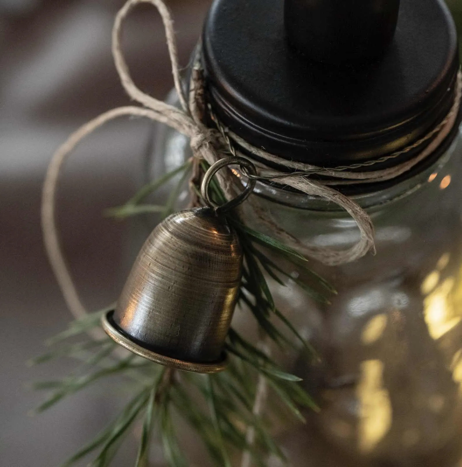 Antique Gold Bell Decoration - Small