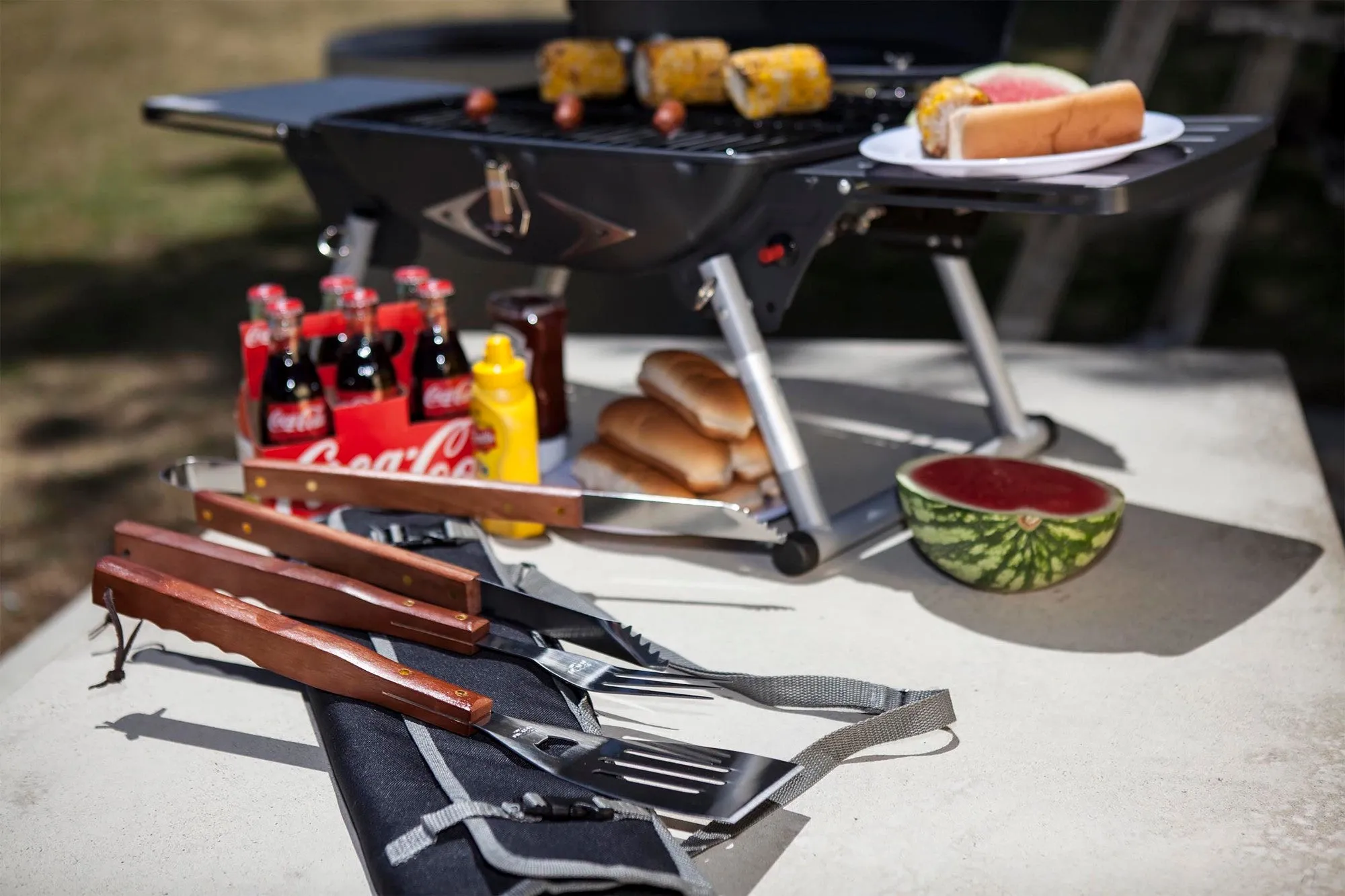 Auburn Tigers - 3-Piece BBQ Tote & Grill Set