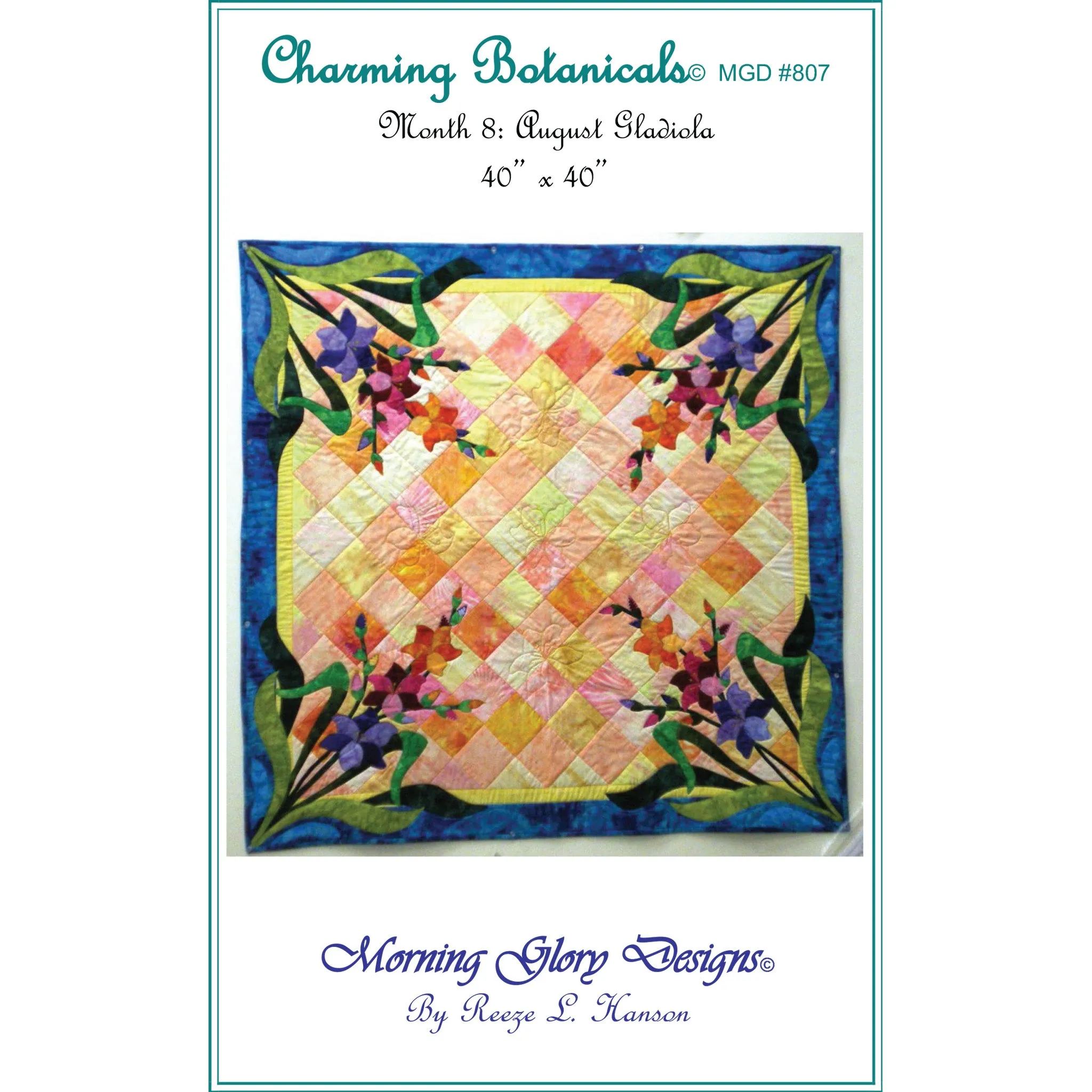 August Gladiola Quilt MGD-807e - Downloadable Pattern