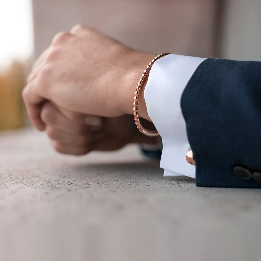 Austin rose gold cufflinks