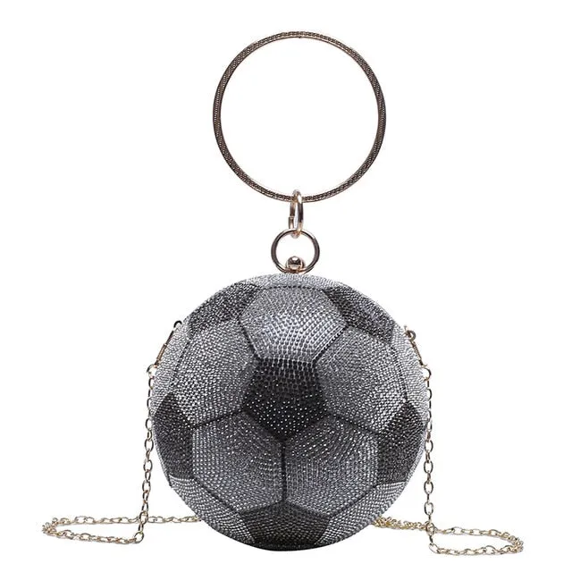 B Ball Rhinestone purse