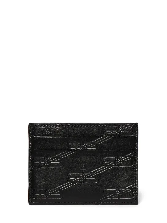 Balenciaga   BB monogram embossed card holder 