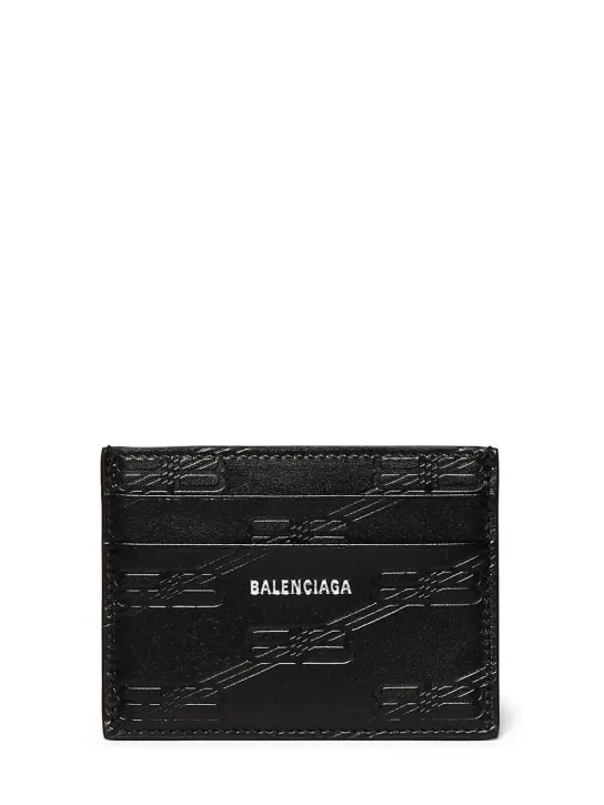 Balenciaga   BB monogram embossed card holder 