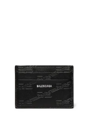 Balenciaga   BB monogram embossed card holder 