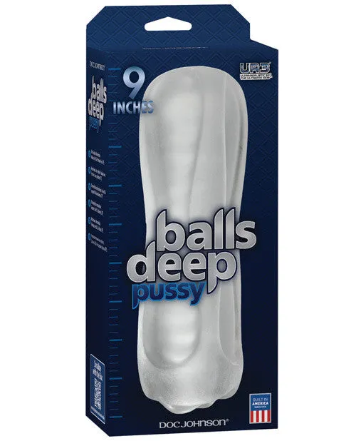 Balls Deep The Baller 9" Pussy Stroker - Frost