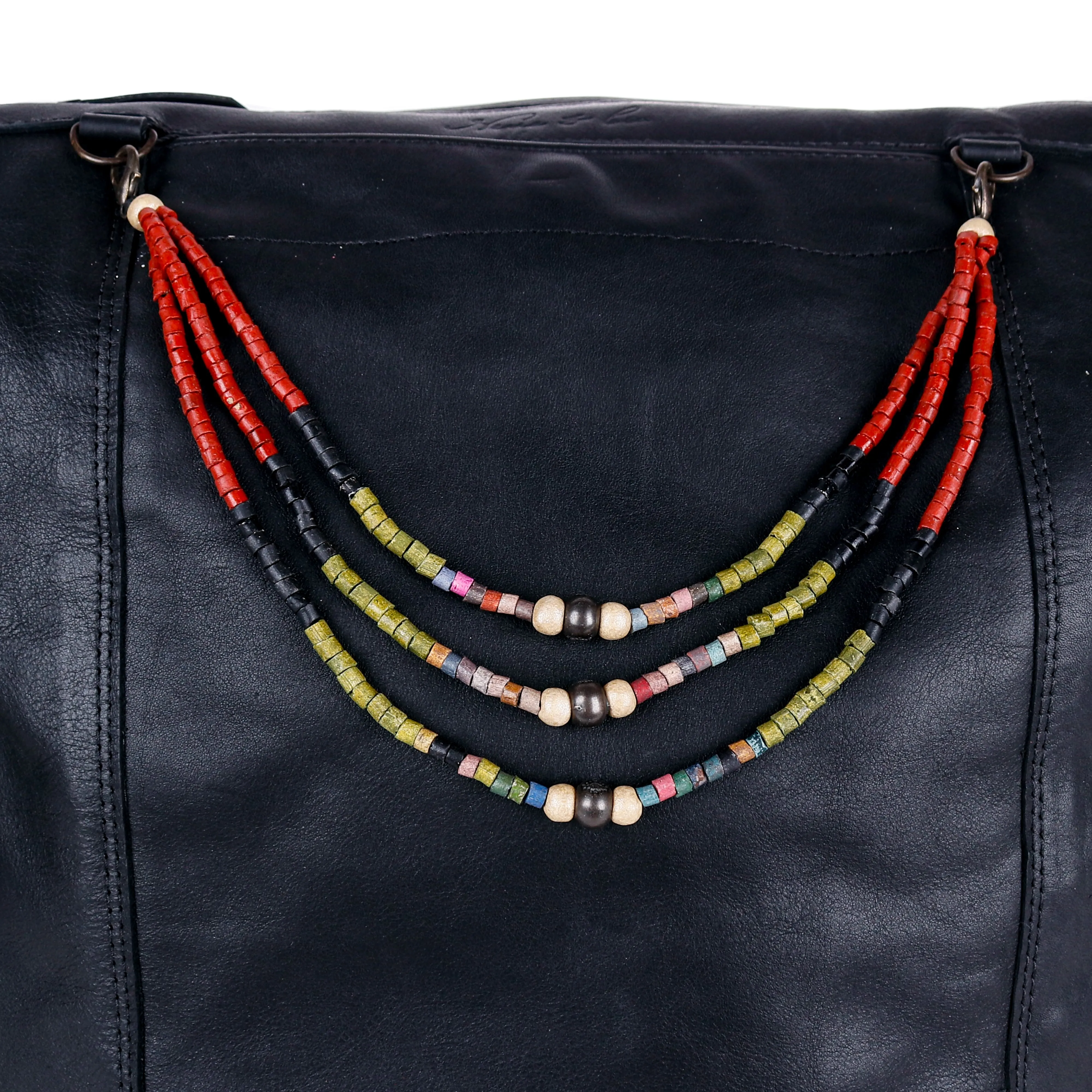 BEADED BAG NECKLACE - NO. 14386