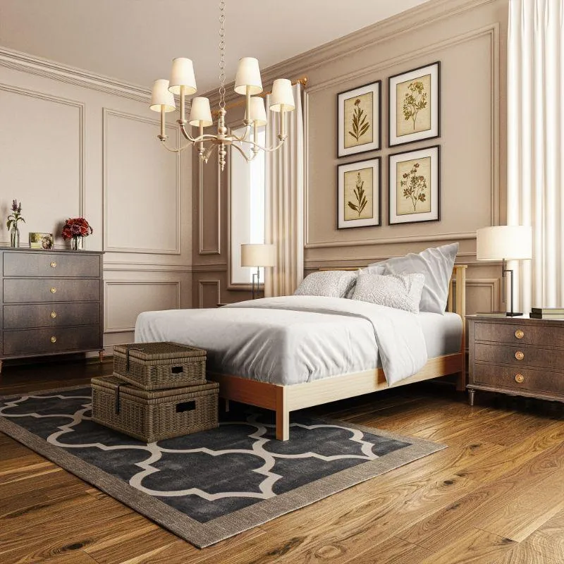 Becky Wood Platform Bed Frame