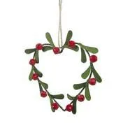 Berries and Heart Wreath Tree Decoration