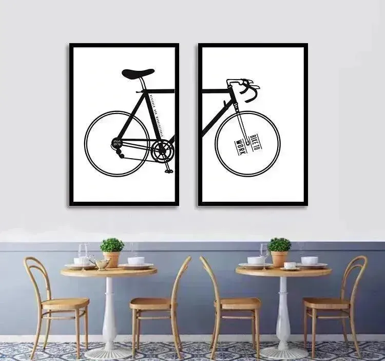 Bicycle decorative painting core Home Decoration Wall Decoration