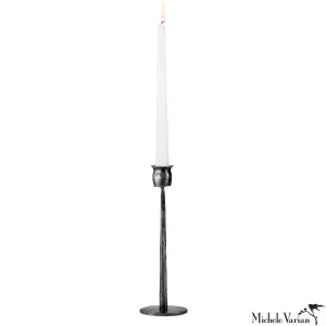 Blackened Taper Candle Holder 8.9 inch