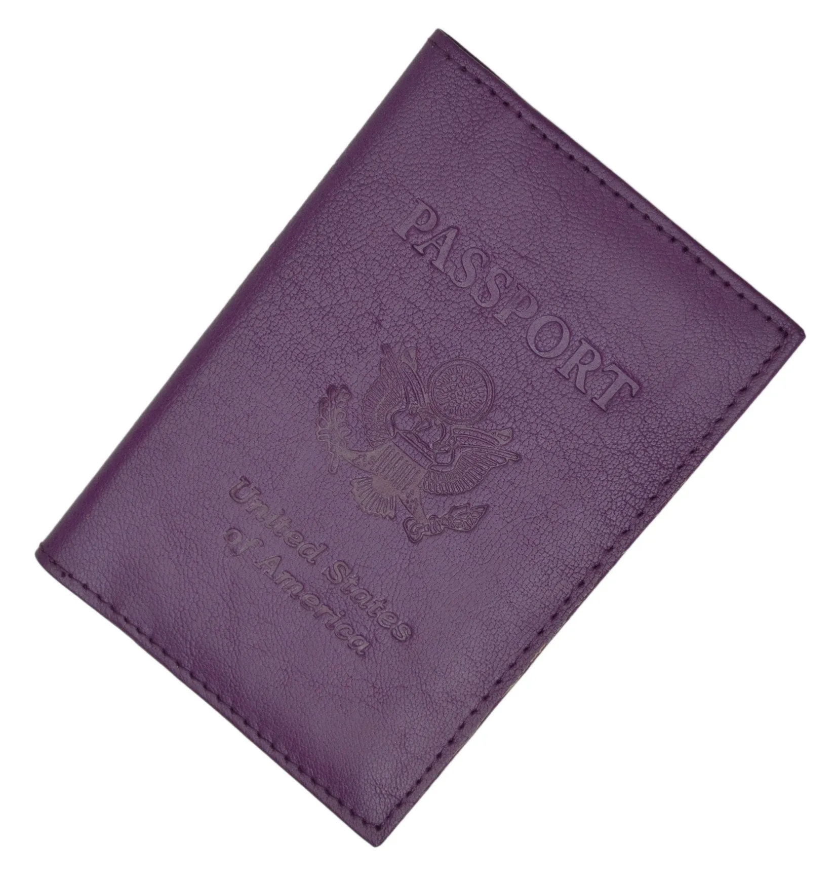 BLIND Genuine Leather USA Passport Cover, Holder and Case for International Travel 151 CF USA