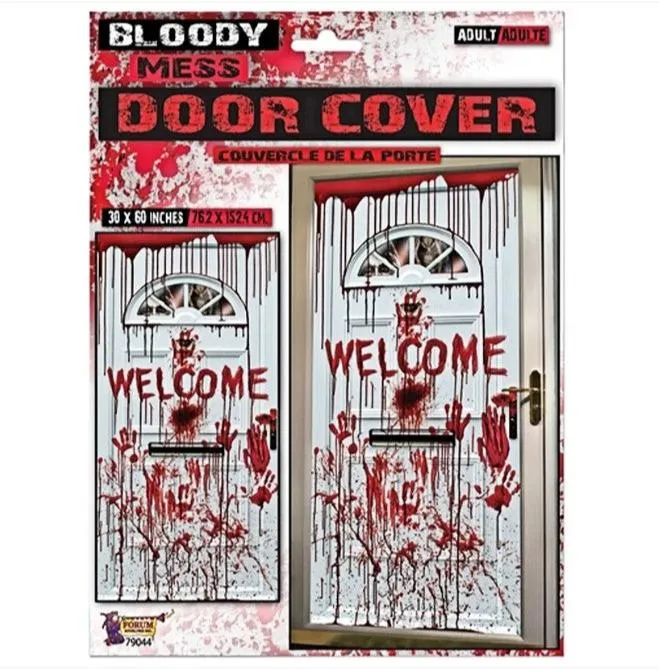 Bloody Mess Welcome Door Cover