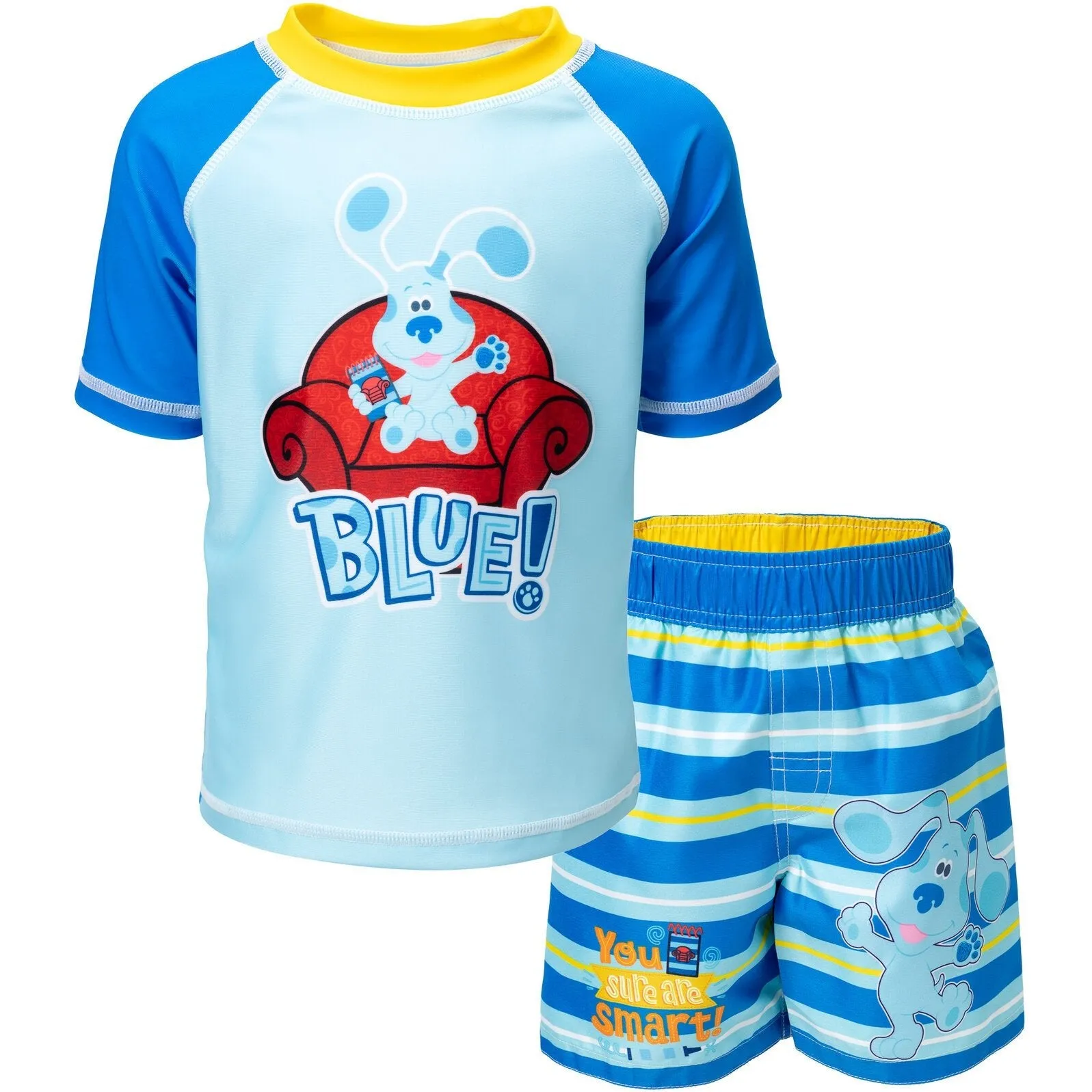 Blue's Clues & You! Rash Guard and Swim Trunks Outfit Set