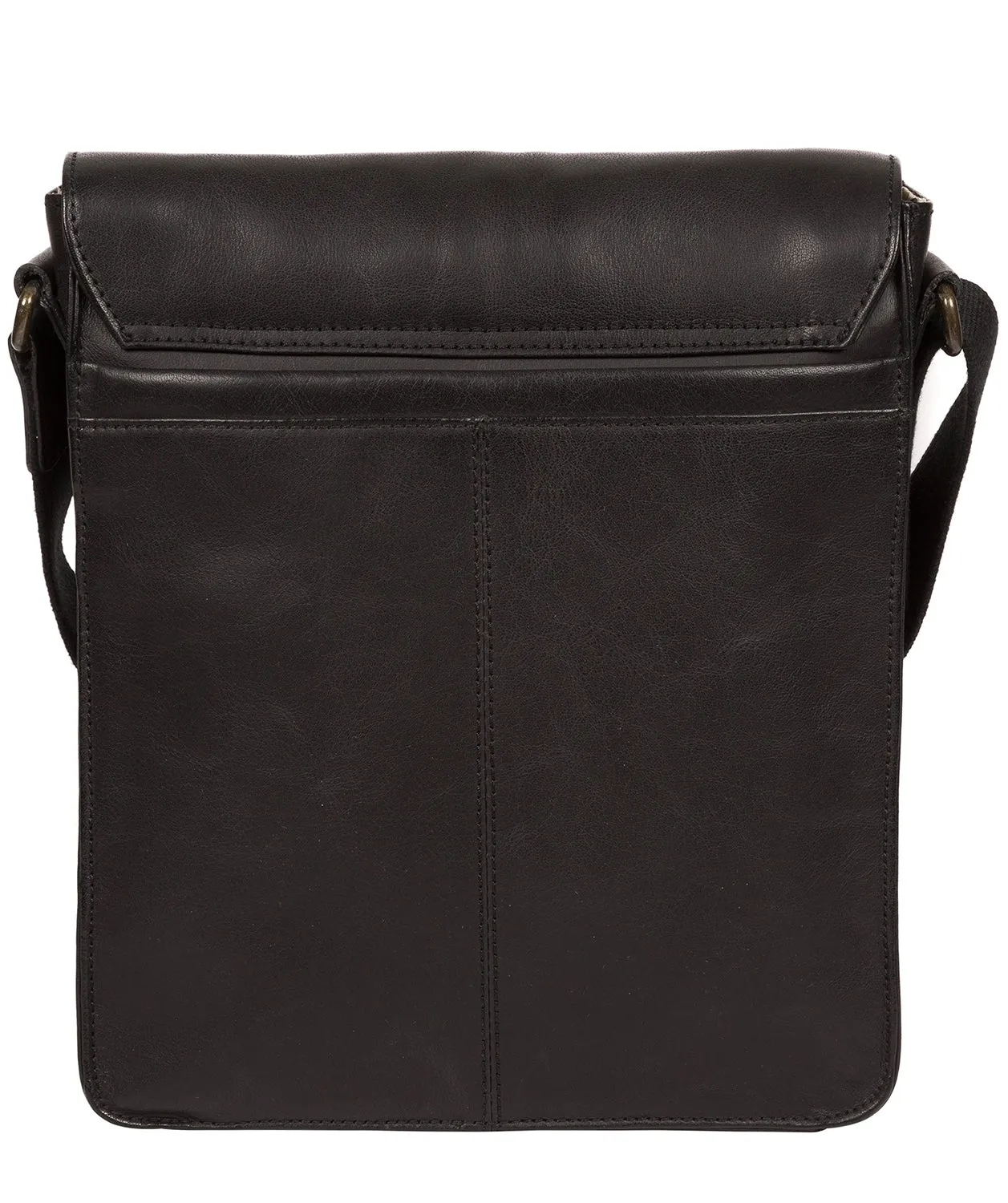 'Bowen' Black Leather Cross Body Bag