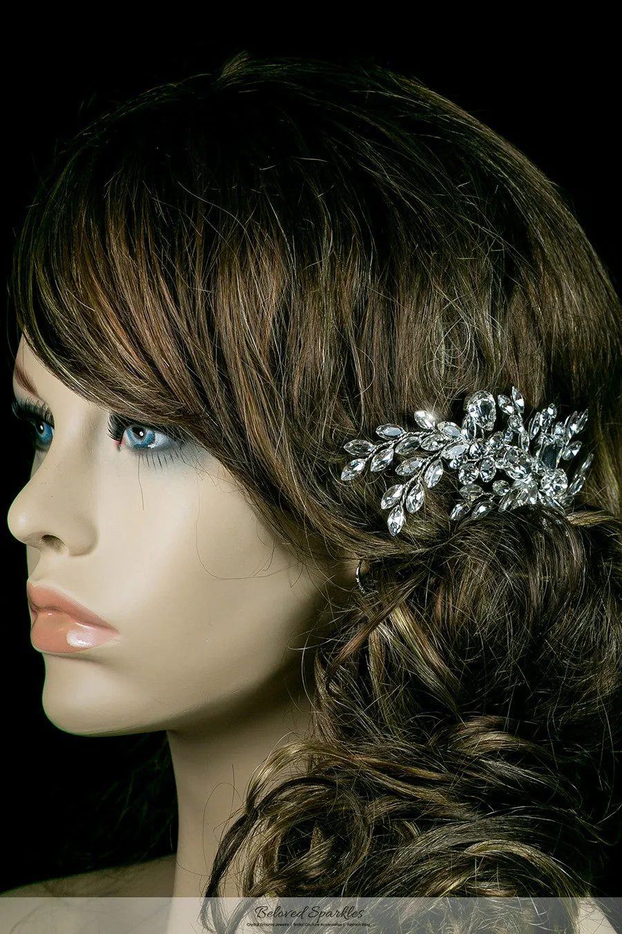 Briana Cluster Hair Clip | Swarovski Crystal