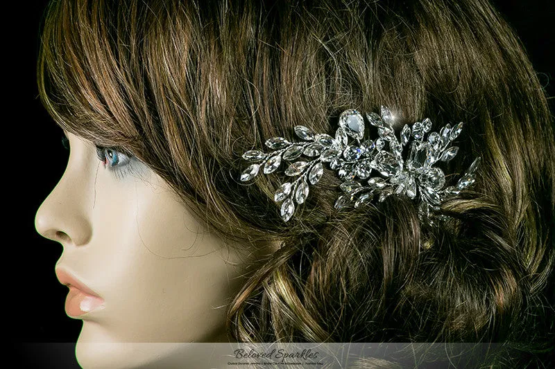 Briana Cluster Hair Clip | Swarovski Crystal