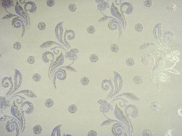 Bridal Brocade Jacquard- Leaves And Dots