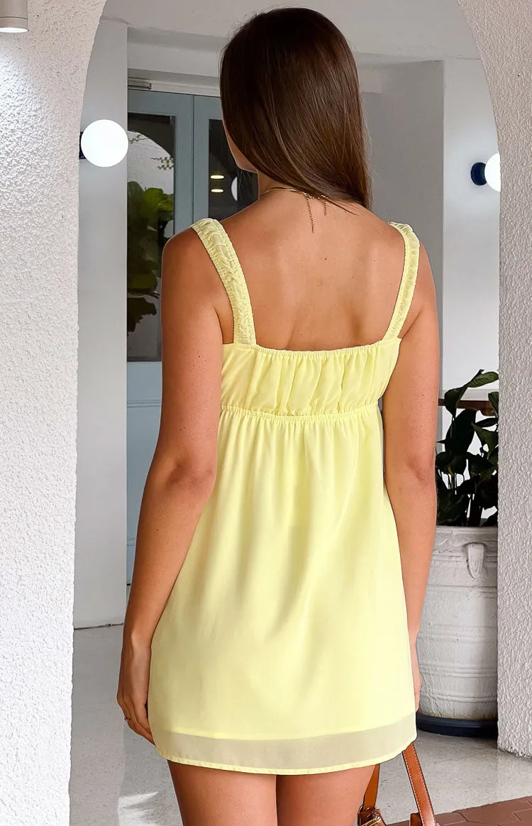 Brooke Yellow Mini Dress