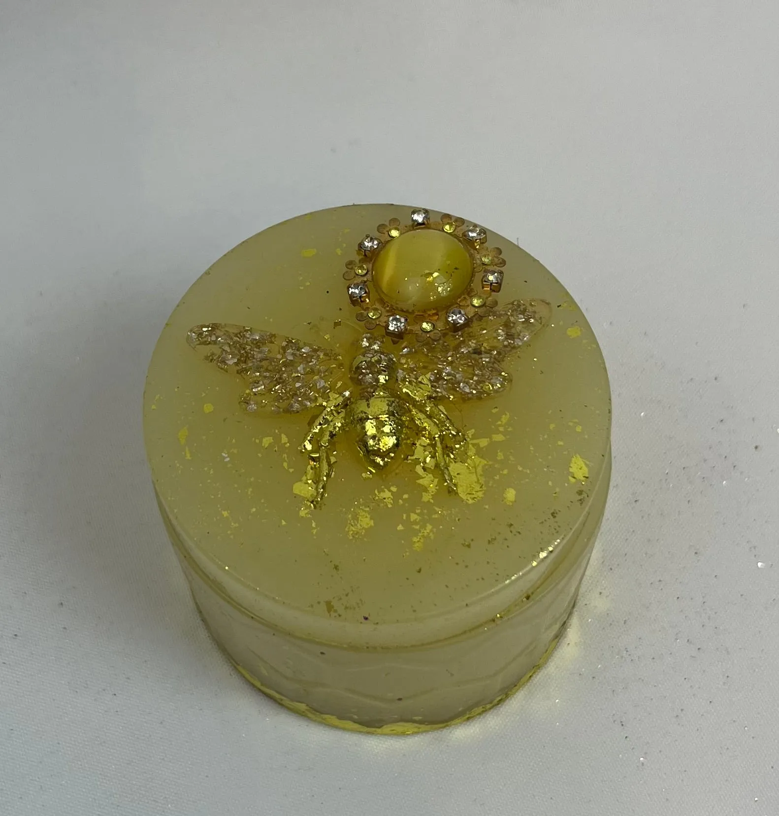 Bumblebee Vintage Jeweled Keepsake Container