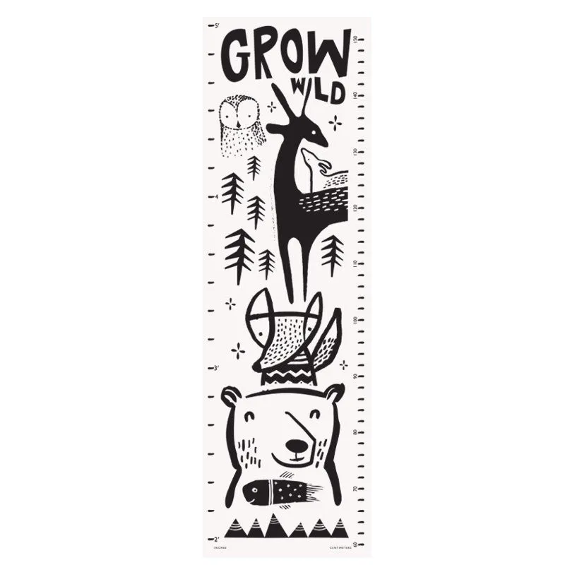 Canvas Growth Chart - Woodland