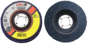 CGW Abrasives Prem Z3 Reg T27 Flap Disc, 5", 36 Grit, 7/8 Arbor, 12,200 rpm, 42501