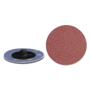 CGW Abrasives Quick Change 2-Ply Disc, Aluminum Oxide, 2 in dia, 80 Grit, 59529