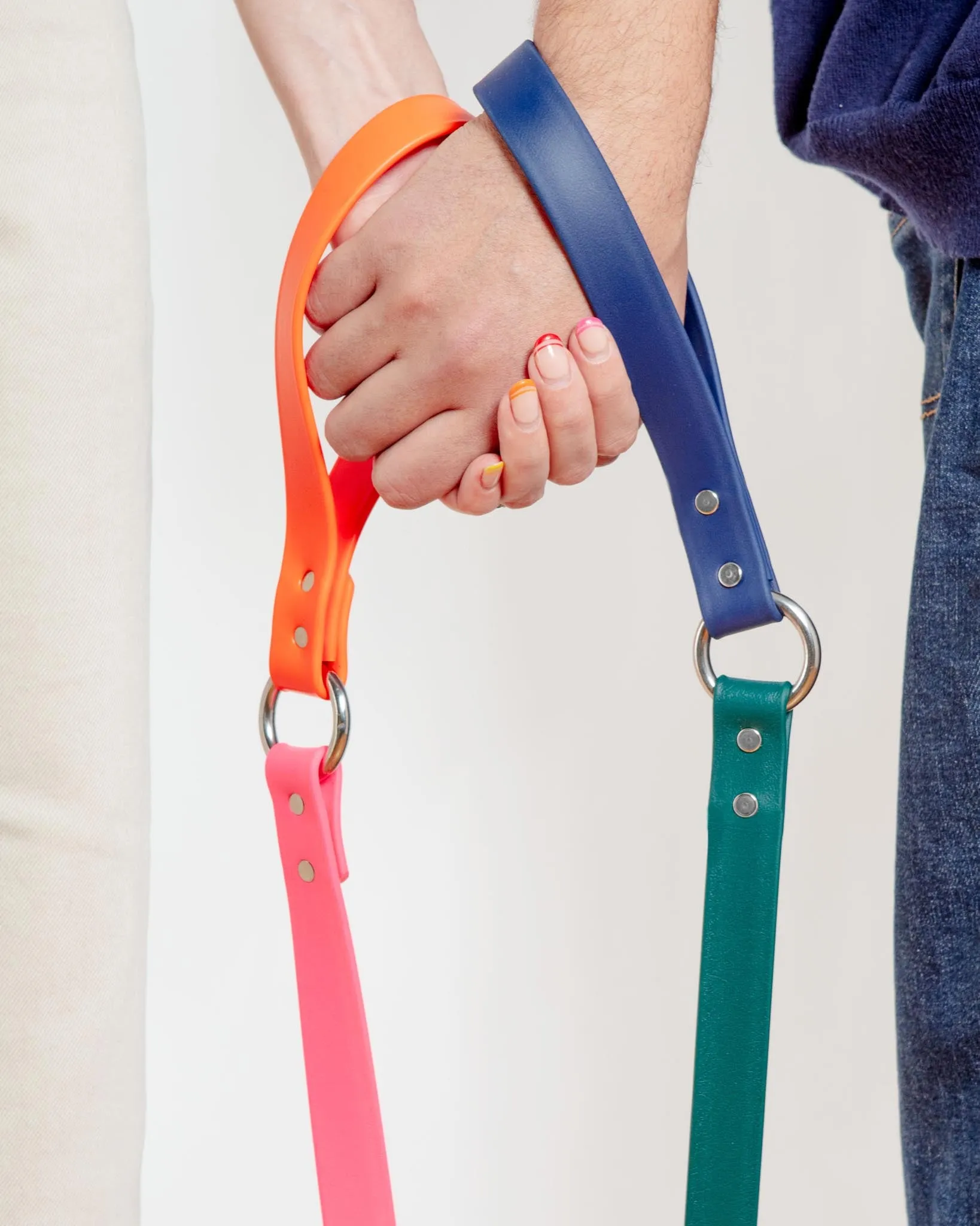 City Leash in Neon Pink & Neon Orange (4 or 6 Foot) (Made in the USA)