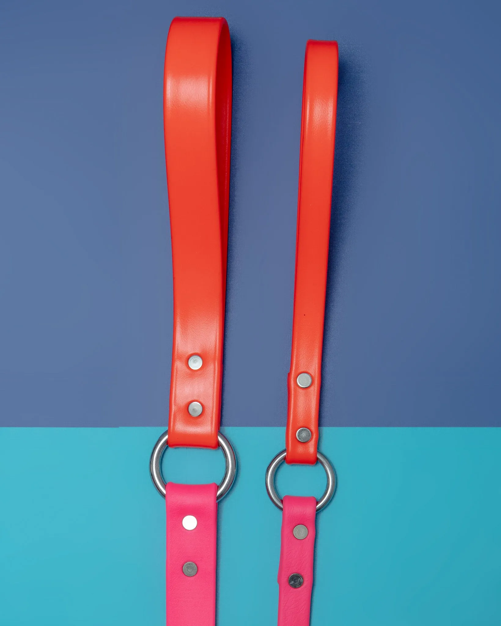 City Leash in Neon Pink & Neon Orange (4 or 6 Foot) (Made in the USA)