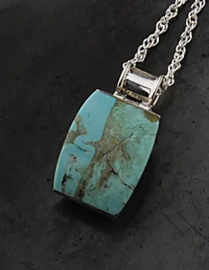 Collection Lourdes Hernandez ~ Turquoise Silver Pendant