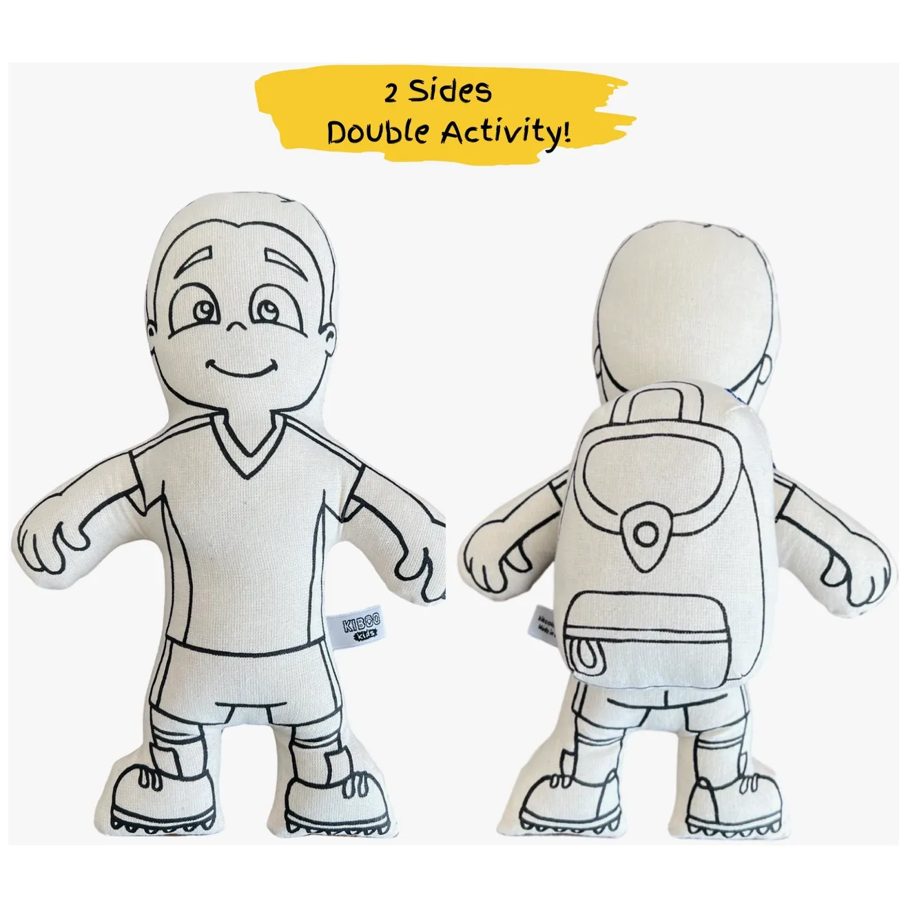 color your own doll | soccer boy