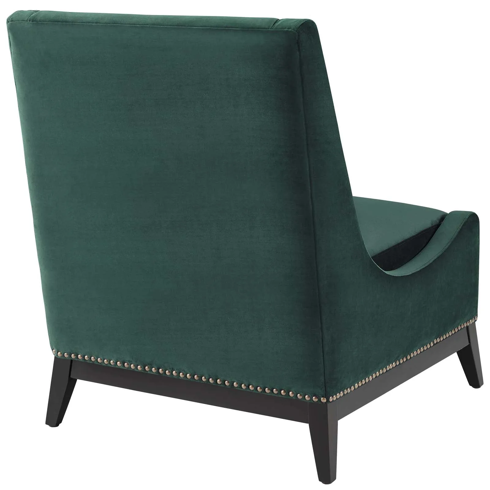 Confident Accent Upholstered Performance Velvet Lounge Chair