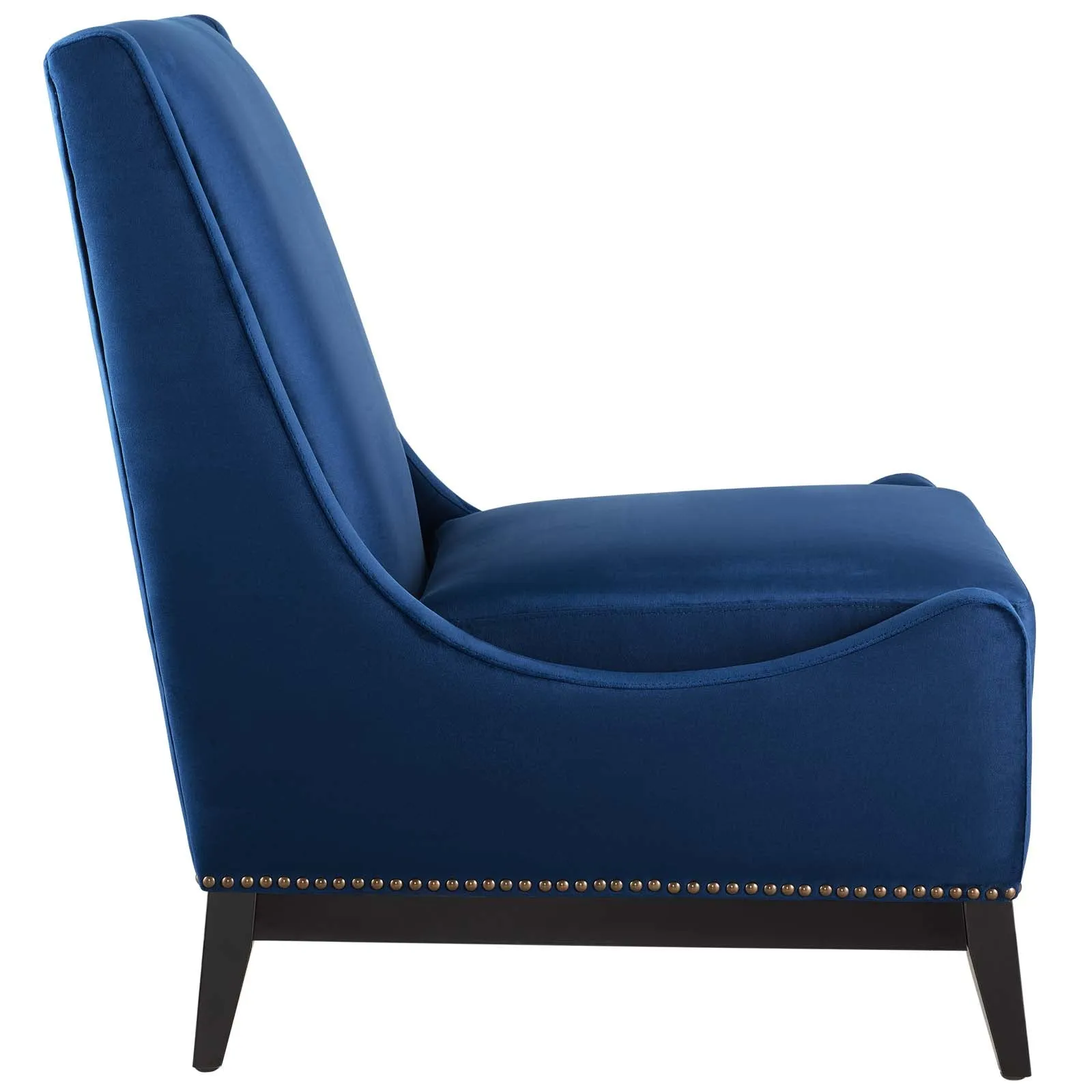 Confident Accent Upholstered Performance Velvet Lounge Chair