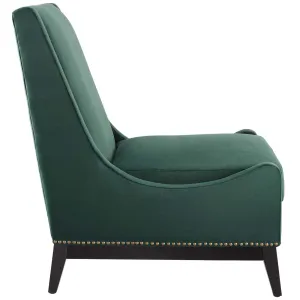 Confident Accent Upholstered Performance Velvet Lounge Chair