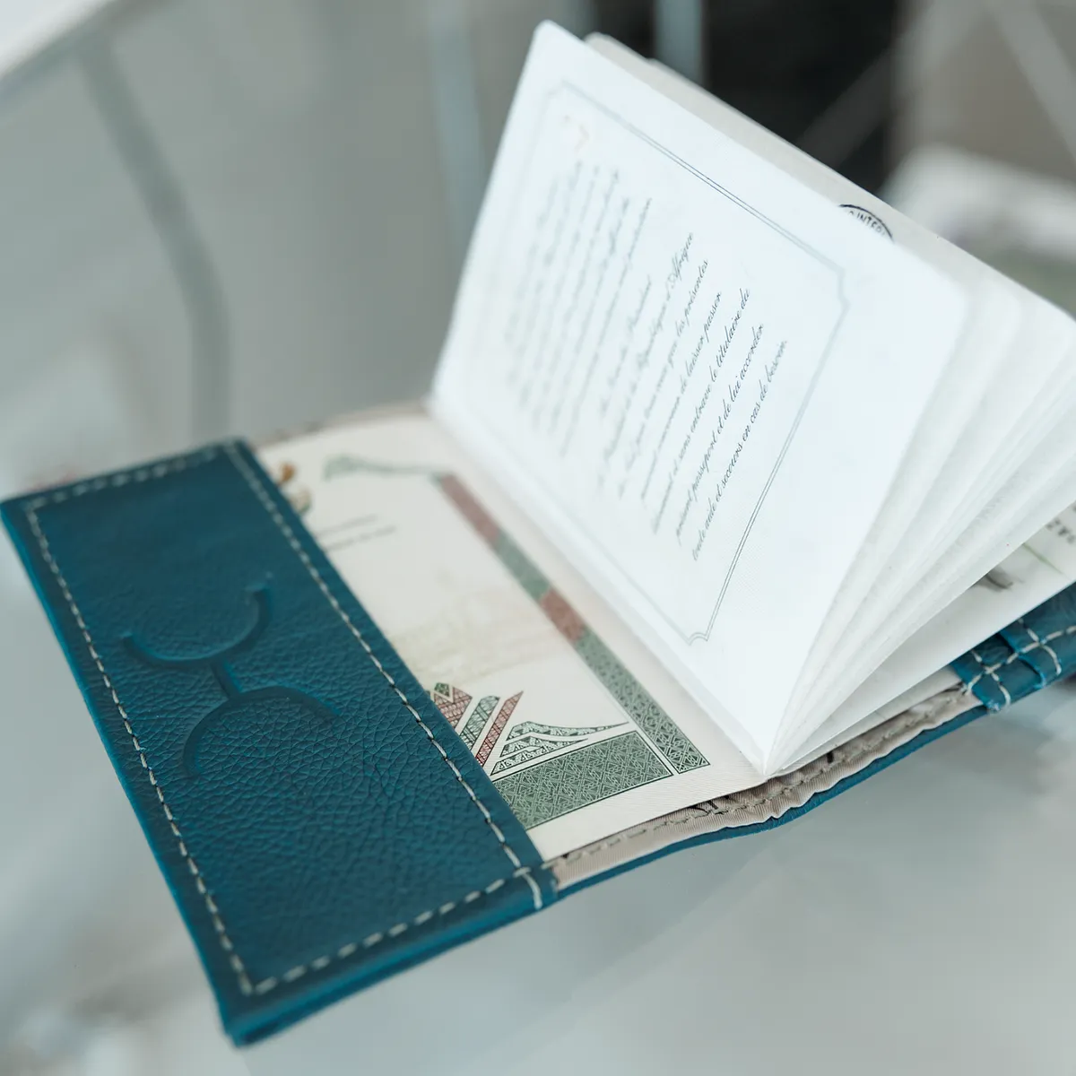 Corporate Passport Holder Leather